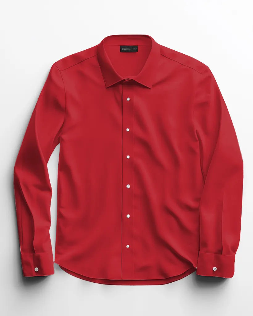 Big & Tall Solid Color Long Sleeve Shirt for big men view 16