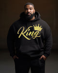 Big & Tall Graphic Streetwear Hoodie for big men