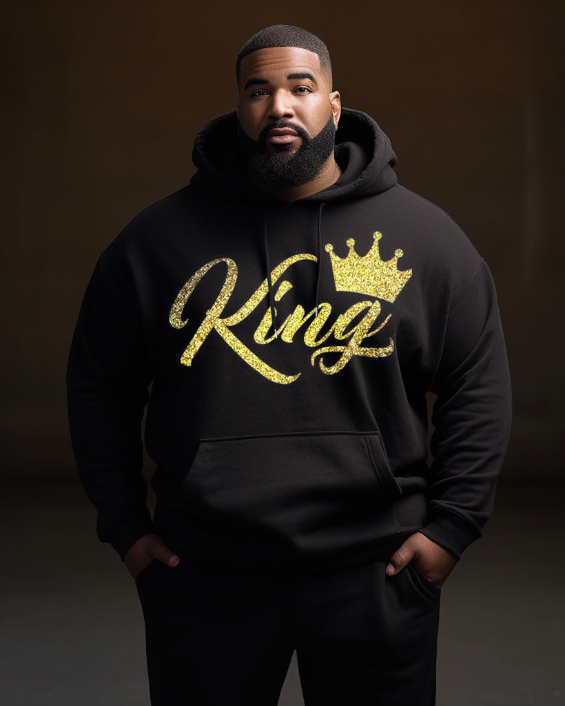 Big & Tall Graphic Streetwear Hoodie for big men