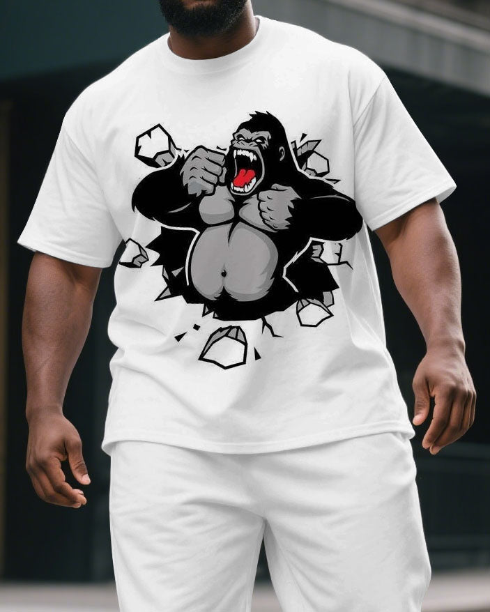 Big & Tall Graphic Two-piece Set for big men view 2