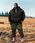 Big & Tall Streetwear Hoodie Sweatpants Set for big men view 1