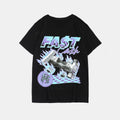 Big & Tall Black Streetwear T-Shirt for big men view 2