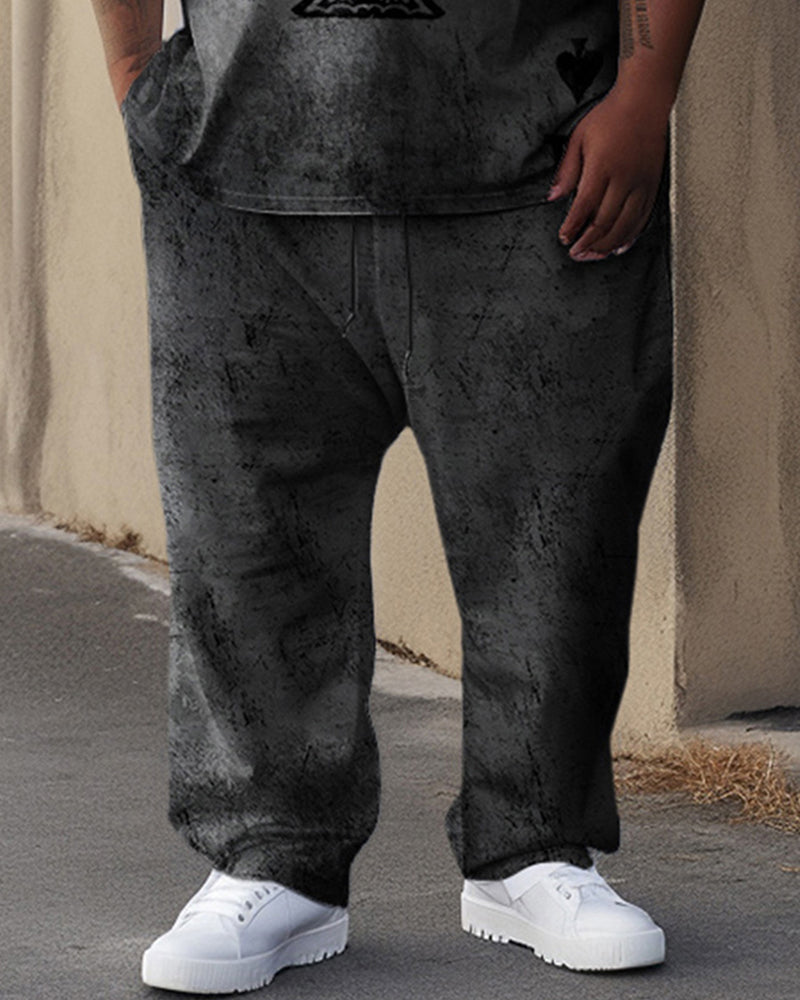 Big & Tall Graphic Two-piece Set for big men view 3