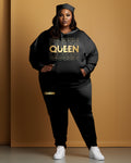 Big & Tall Graphic Hoodie Sweatpants Set for big men view 1