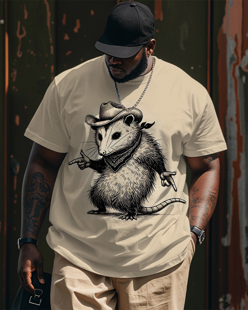 Big & Tall Graphic Graffiti Streetwear T-Shirt for big men