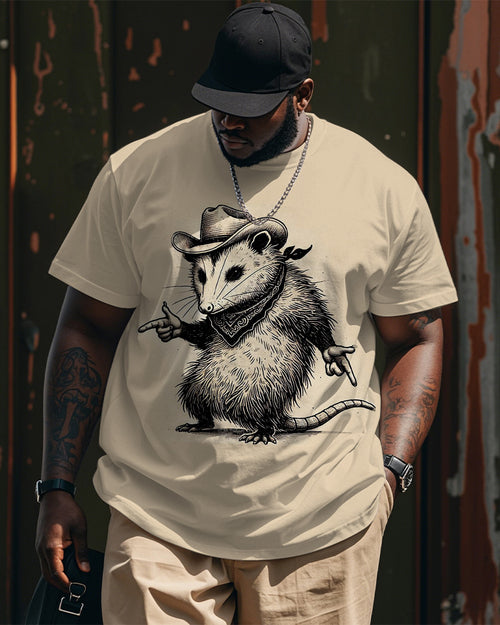 Big & Tall Graphic Graffiti Streetwear T-Shirt for big men