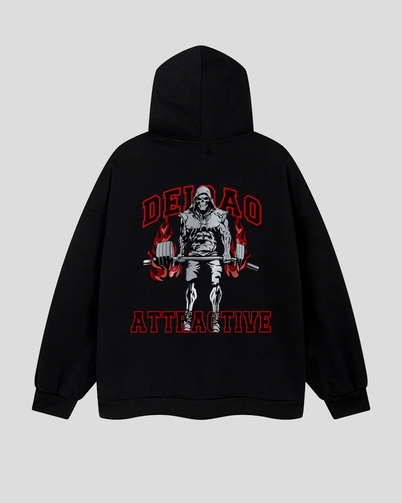 Big & Tall Graphic Hoodie Sweatpants Set for big men view 4
