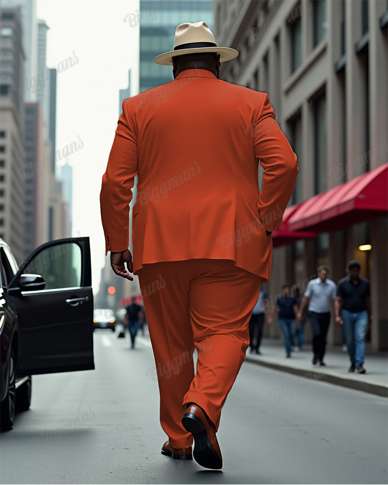 Big & Tall Solid Color Two-piece Set for big men view 22
