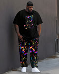 Big & Tall Streetwear Two-piece Set for big men view 1