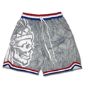 Big & Tall Streetwear Skull Athletic Shorts for big men