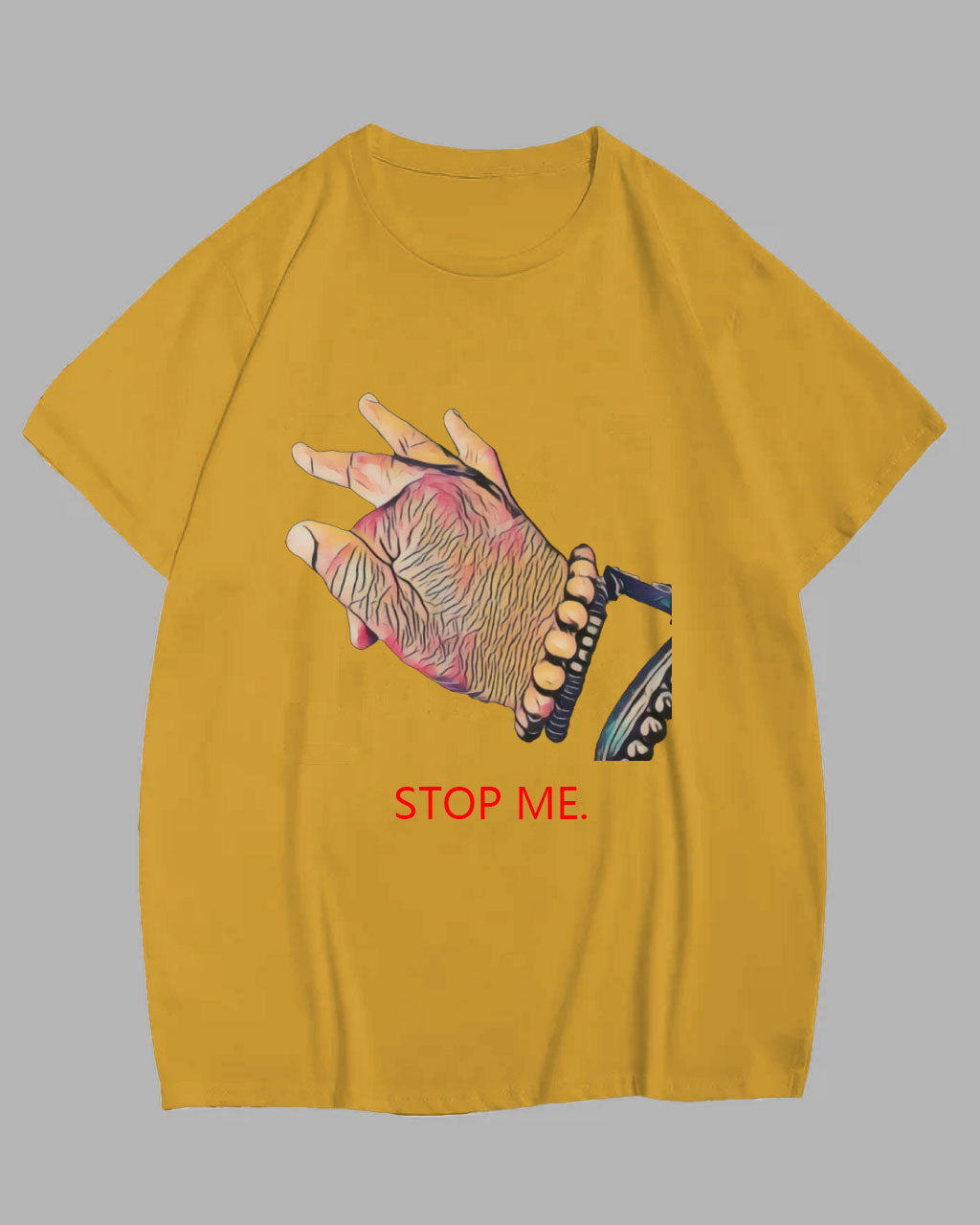 Big & Tall Yellow Graphic T-Shirt for big men
