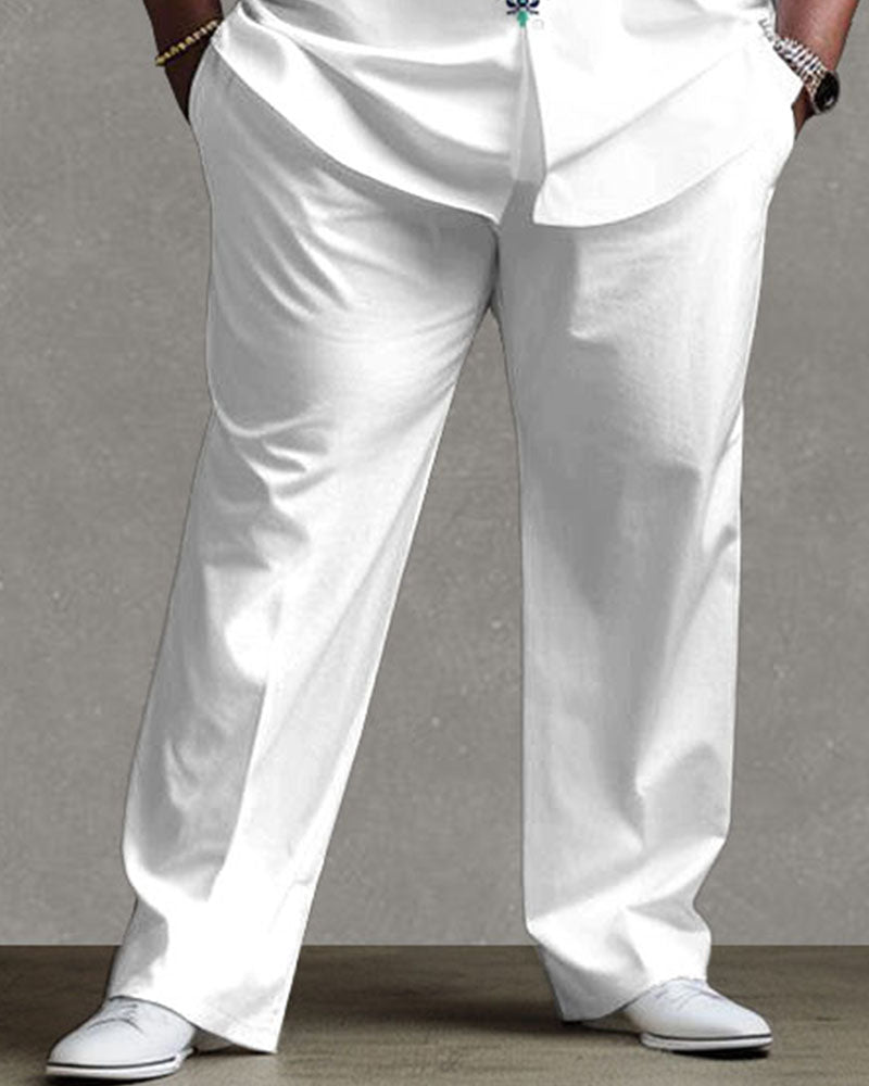 Big & Tall Graphic T-Shirt Pants Set for big men view 3