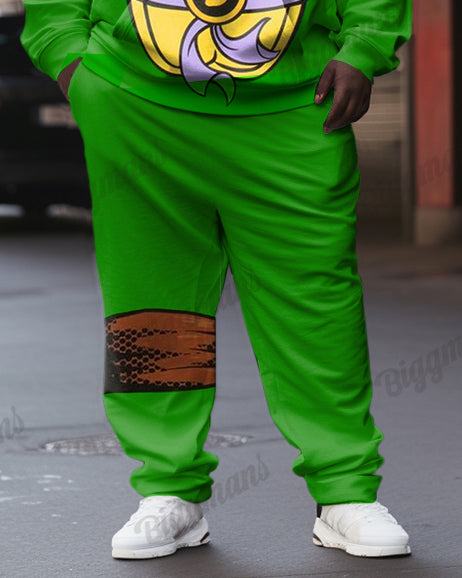 Big & Tall Graphic Hoodie Sweatpants Set for big men view 3