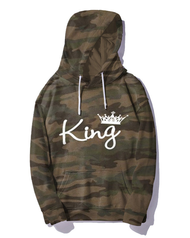 Big & Tall Graphic Graffiti Camouflage Hoodie for big men view 4