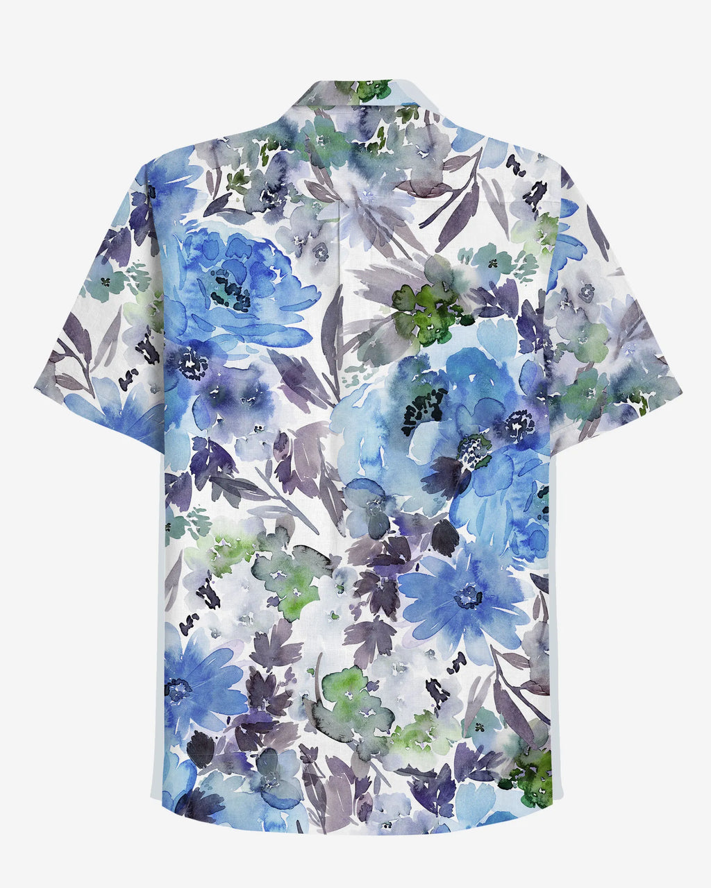 Big & Tall Floral Short Sleeve Shirt for big men view 2