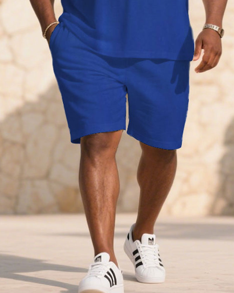Big & Tall White Blue Colorblock Jeans for big men view 3