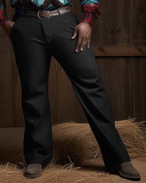 Big & Tall Western T-Shirt Pants Set for big men view 3