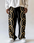 Big & Tall Geometric Vintage Pants for big men