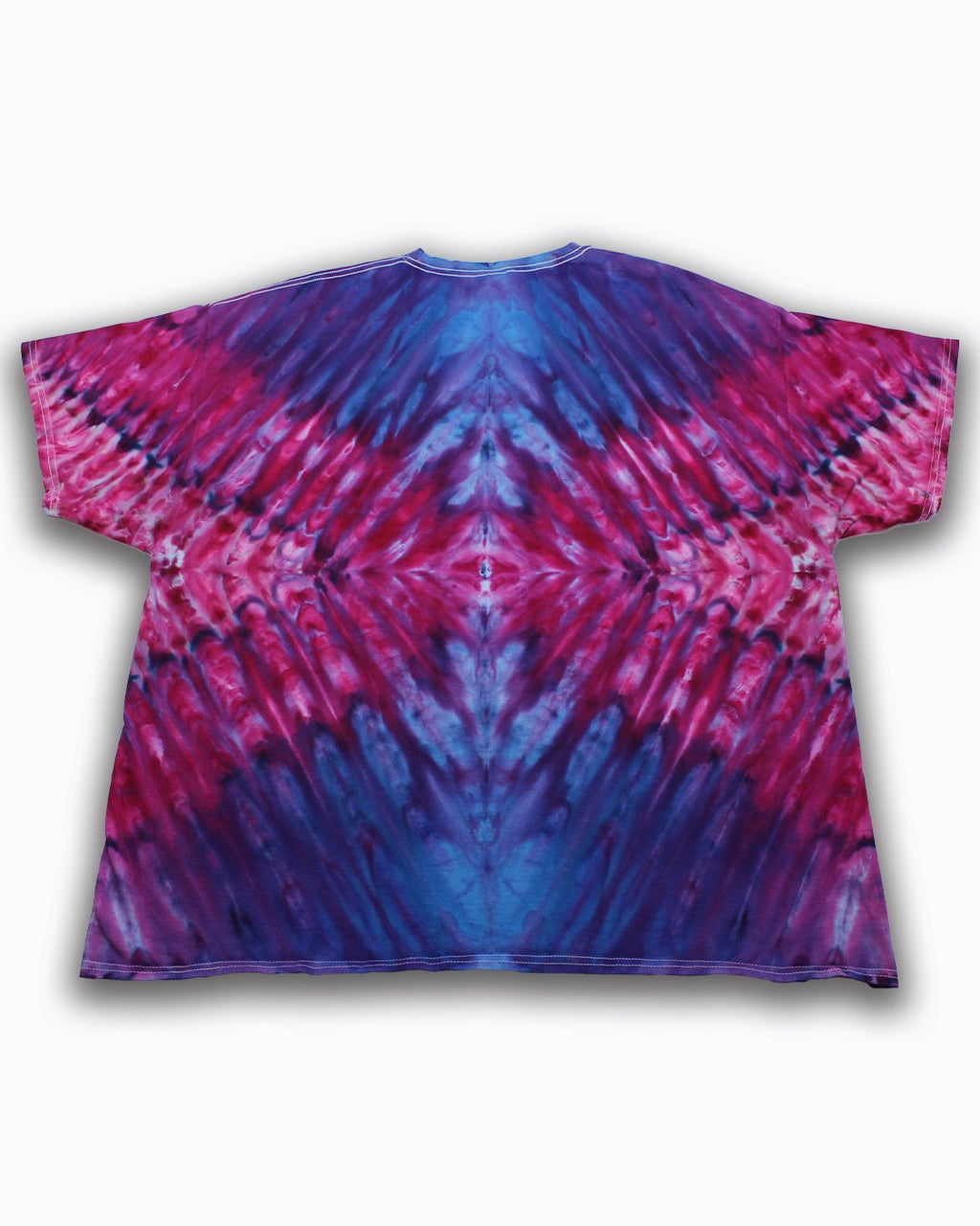 Big & Tall Colorblock Gradient T-Shirt Shorts Set for big men view 6
