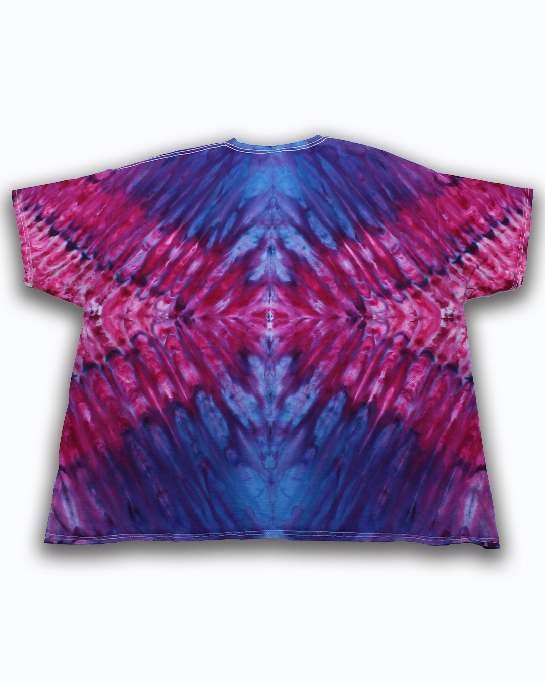 Big & Tall Colorblock Gradient T-Shirt Shorts Set for big men view 6