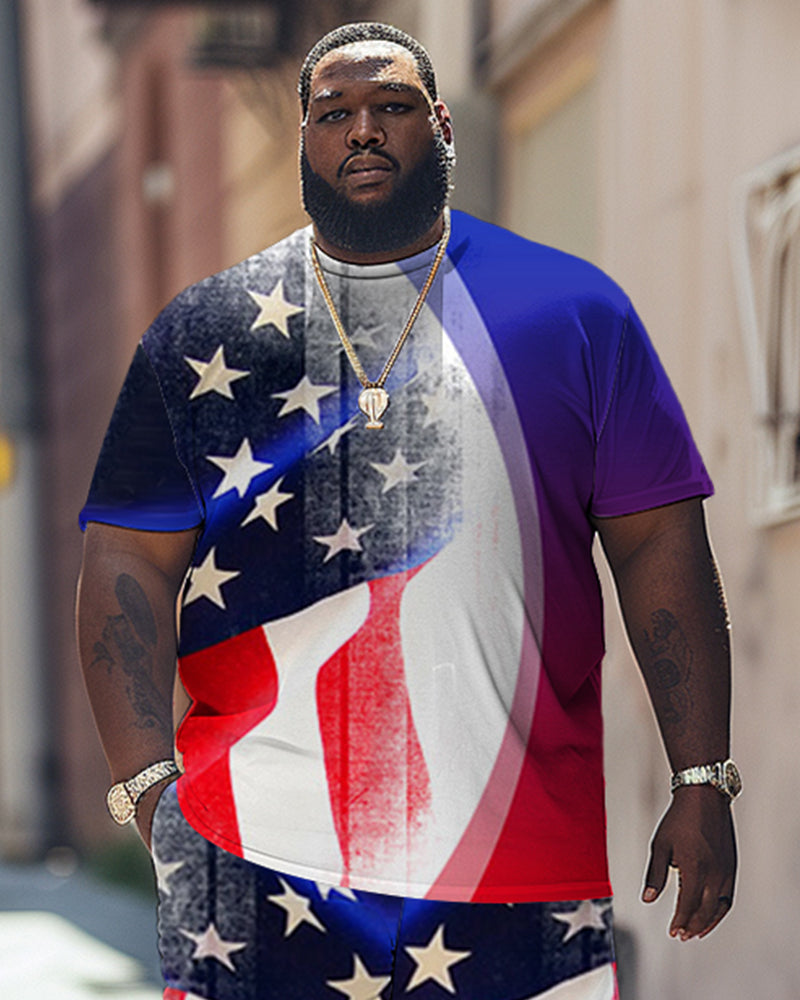 Big & Tall Graphic Two-piece Set for big men view 2
