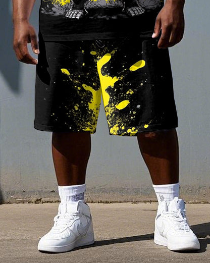 Big & Tall Streetwear Two-piece Set for big men view 3