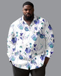 Big & Tall Streetwear Long Sleeve Shirt for big men