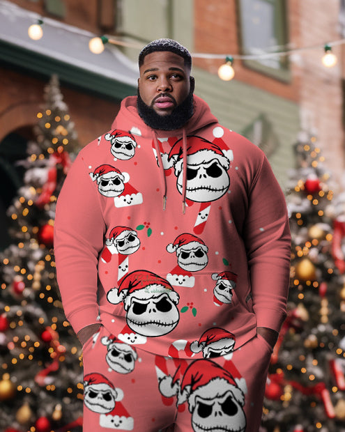 Big & Tall Skull Hoodie for big men view 2