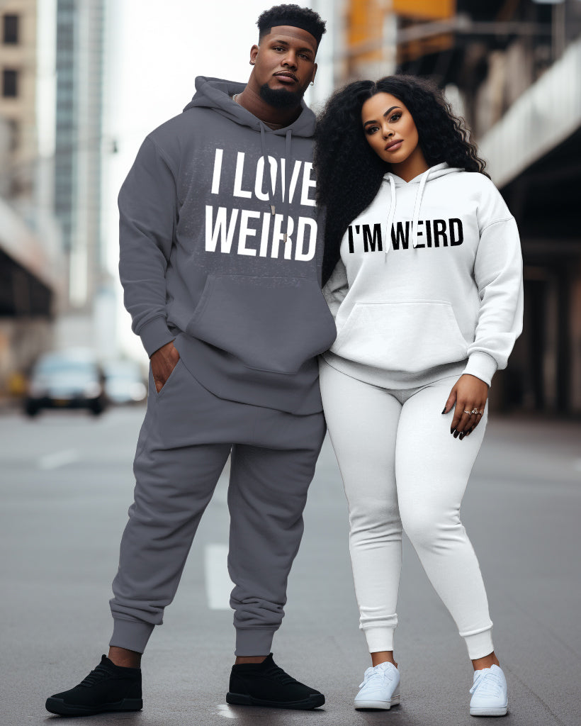 Big & Tall Graphic Hoodie Sweatpants Set for big men view 1