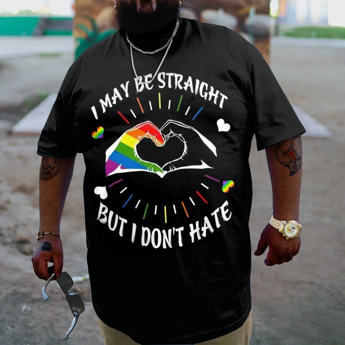 Big & Tall Graphic T-Shirt for big men