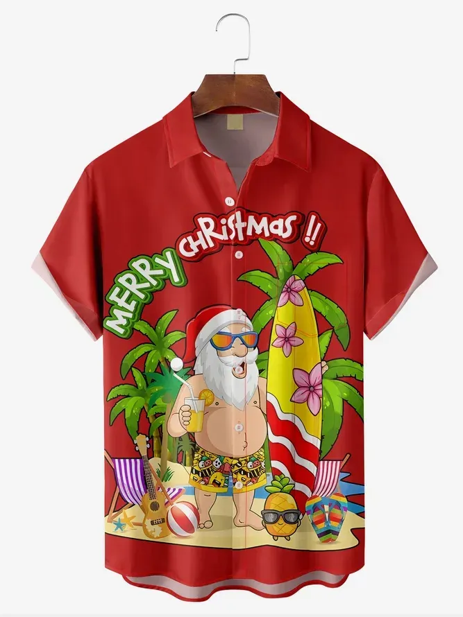 Big & Tall Hawaiian Short Sleeve Shirt for big men view 2
