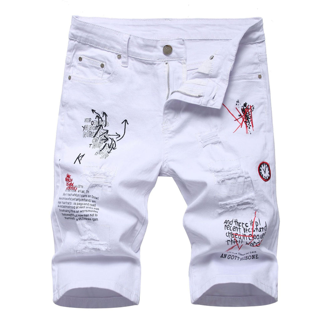 Big & Tall Denim Graphic Graffiti Jeans for big men view 3