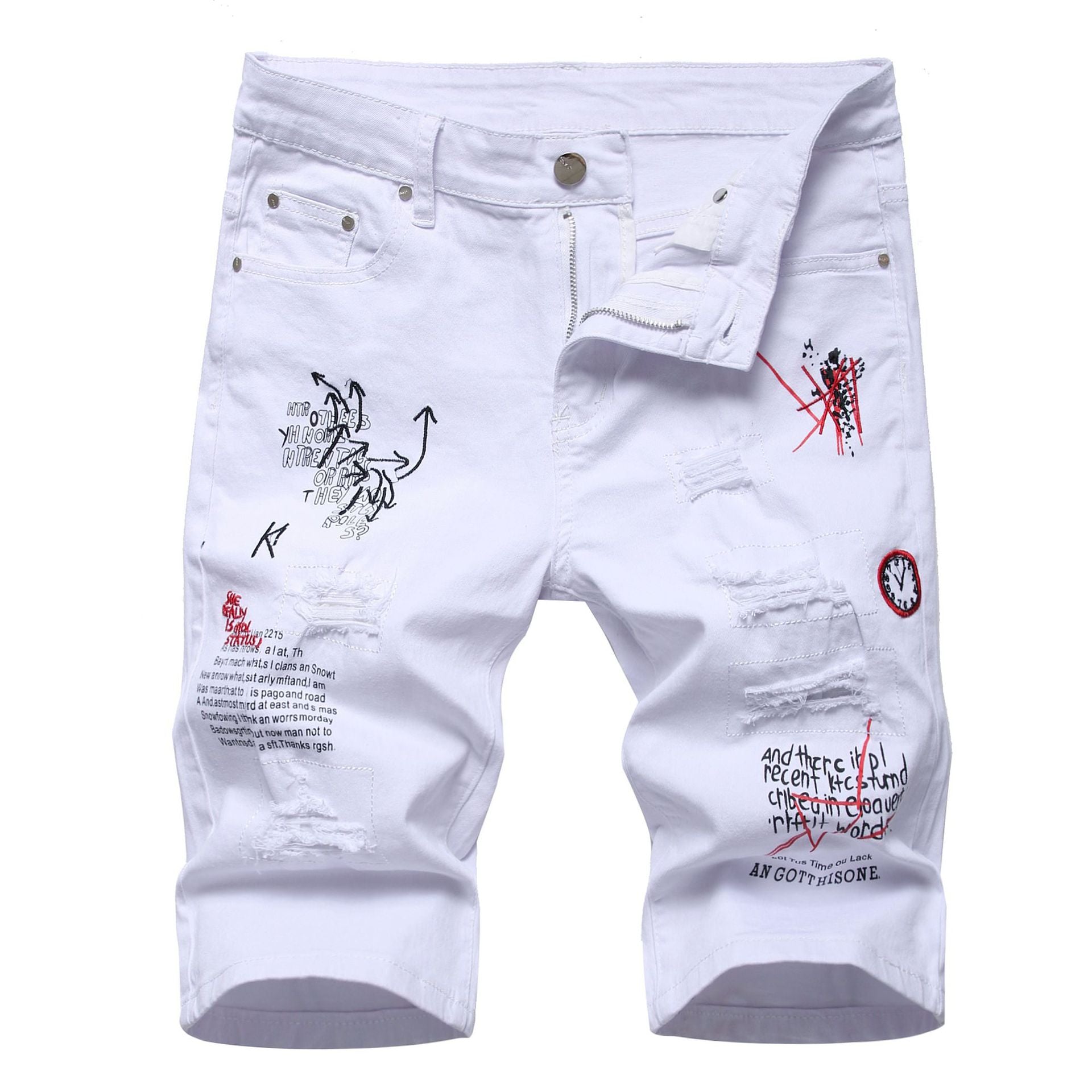 Big & Tall Denim Graphic Graffiti Jeans for big men view 3