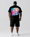 Big & Tall Graphic Two-piece Set for big men view 1
