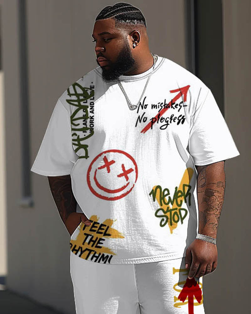Big & Tall Streetwear Two-piece Set for big men view 2