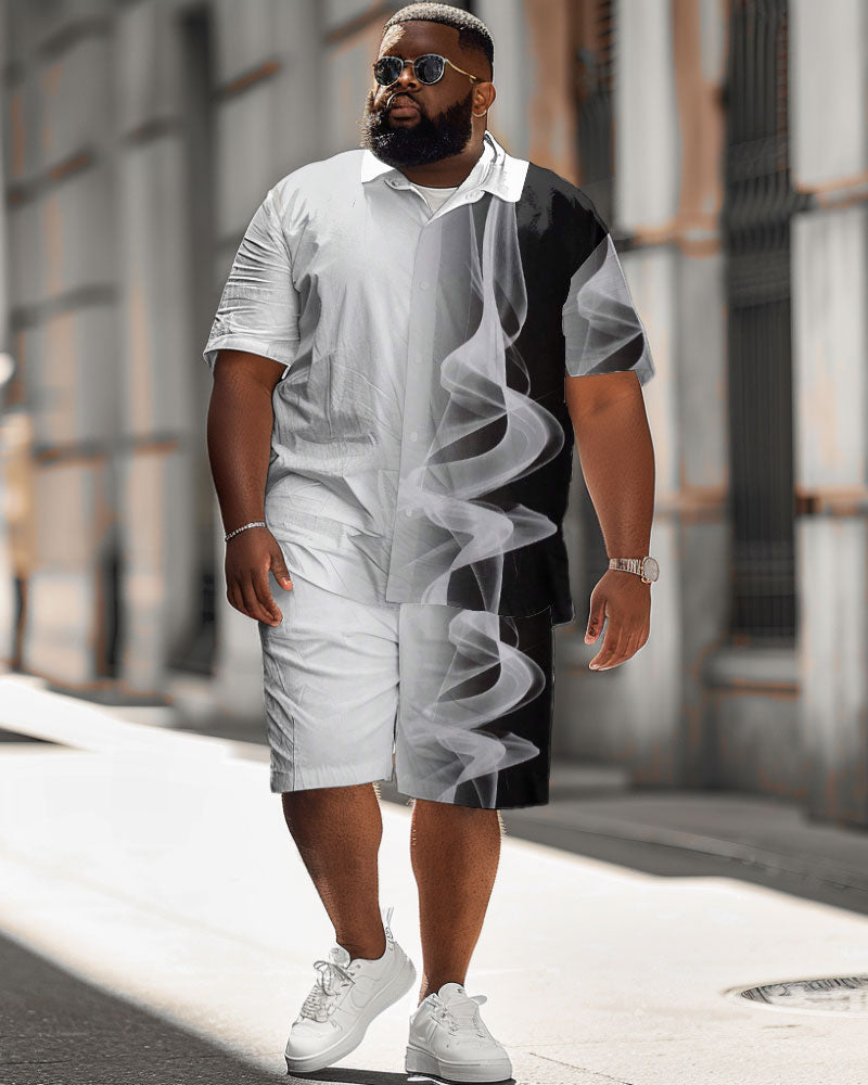 Big & Tall Geometric Graphic Jeans for big men view 1