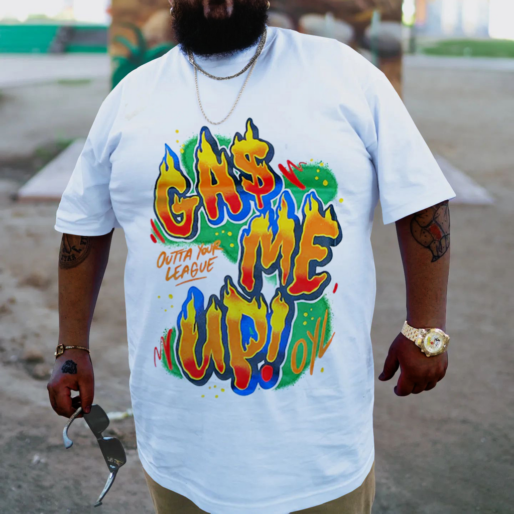 Big & Tall White T-Shirt for big men view 1