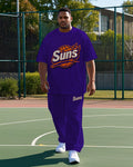 Big & Tall Graphic T-Shirt Pants Set for big men view 1