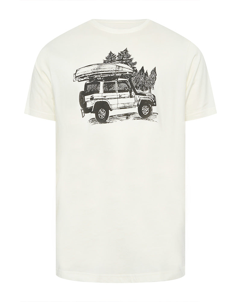 Big & Tall White Graphic T-Shirt for big men view 1