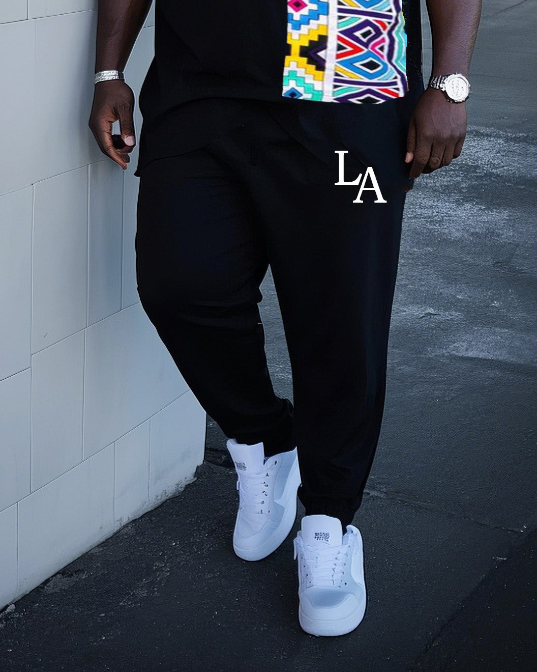 Big & Tall Graphic Two-piece Set for big men view 3