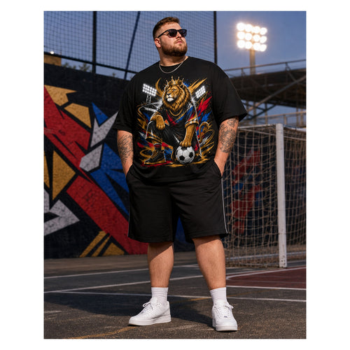 Big & Tall Graphic T-Shirt Pants Set for big men view 1