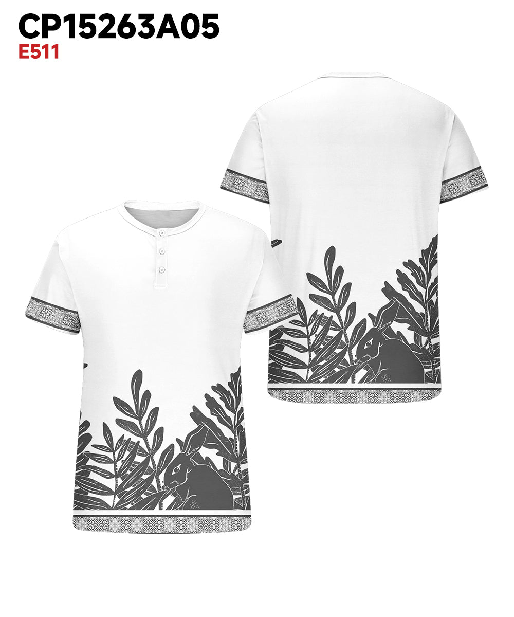 Big & Tall Hawaiian Graphic T-Shirt for big men view 3