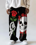Big & Tall Graffiti Skull Pants for big men