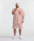 Big & Tall Graphic Streetwear Two-piece Set for big men view 1