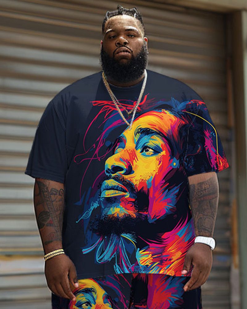Big & Tall Graphic Streetwear Jeans for big men view 2