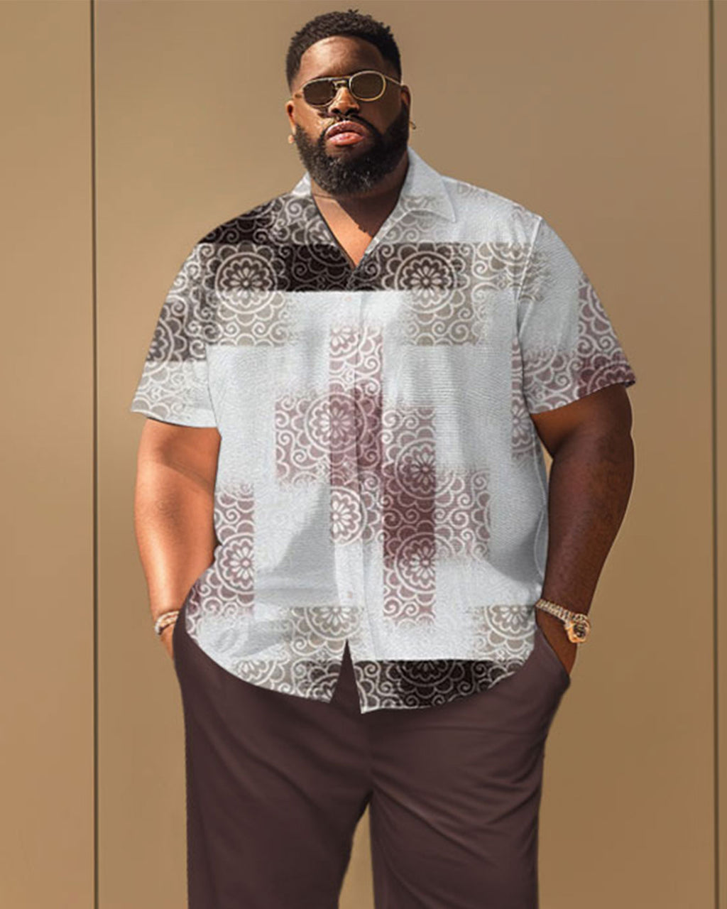 Big & Tall Gradient Graphic Jeans for big men view 2