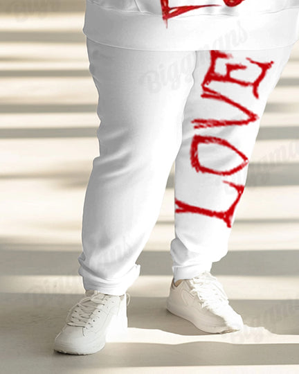 Big & Tall Patchwork Hoodie for big men view 5