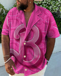 Big & Tall Pink Graphic Jeans for big men