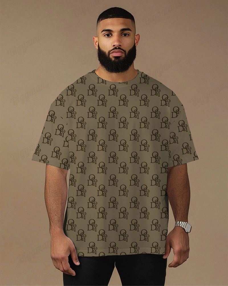 Big & Tall Solid Color Streetwear T-Shirt for big men view 5