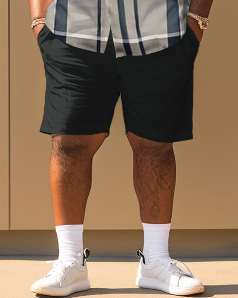 Big & Tall Plaid Graphic Jeans for big men view 4